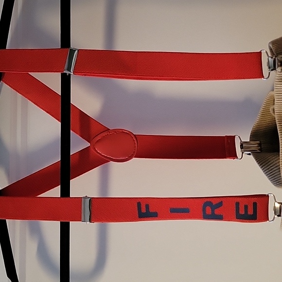 Kids Fire Pants & Suspenders - Picture 3 of 3